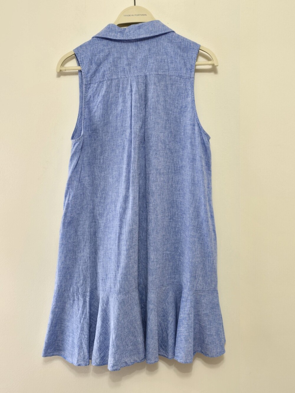 Tuckernuck Chambray Sleeveless Callahan Shirt Dress Sz M Blue Cotton Linen - Picture 3 of 9